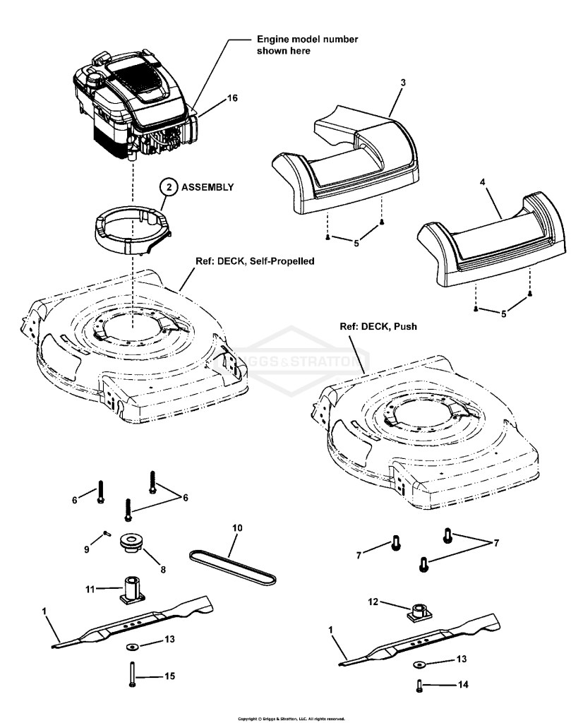 Engine, Blade & Front Cover