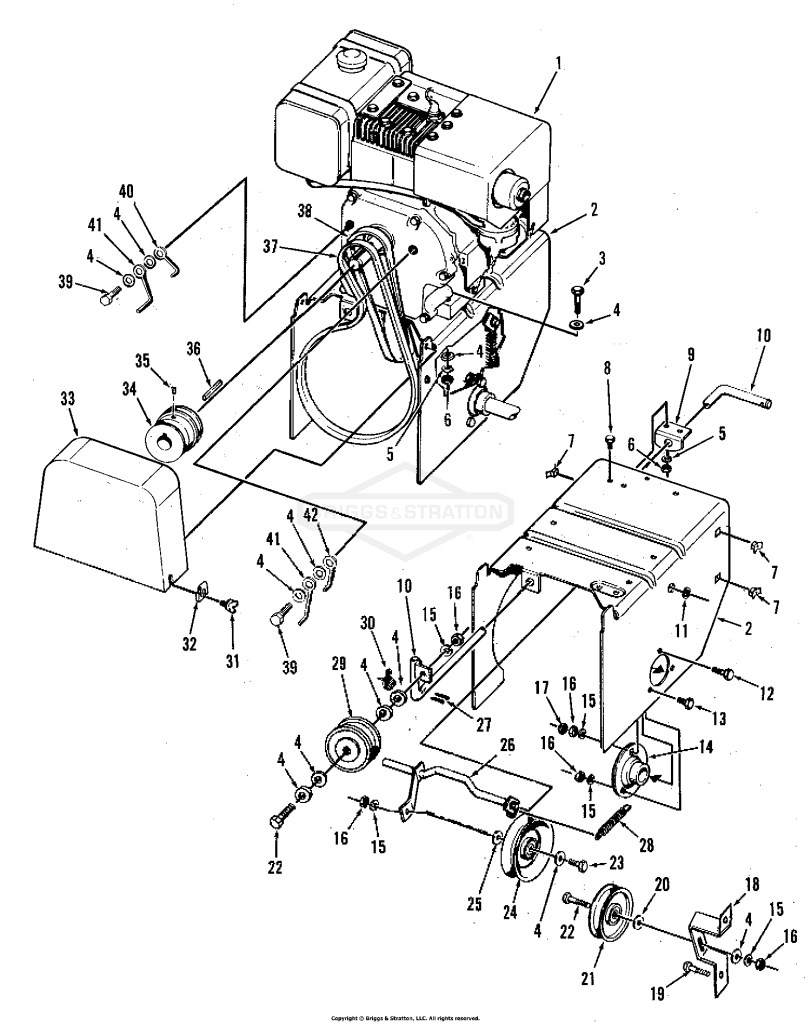Engine and Frame Group (3841I05)