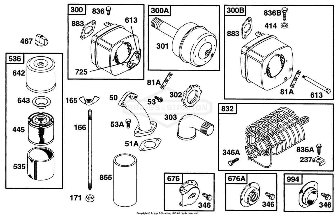 Air Cleaner Grp, Muffler Grp