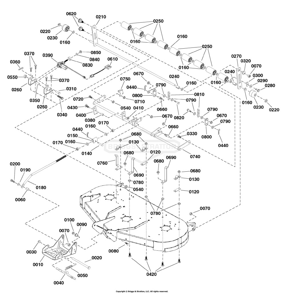 48 (122cm) Mower Deck - Support Group