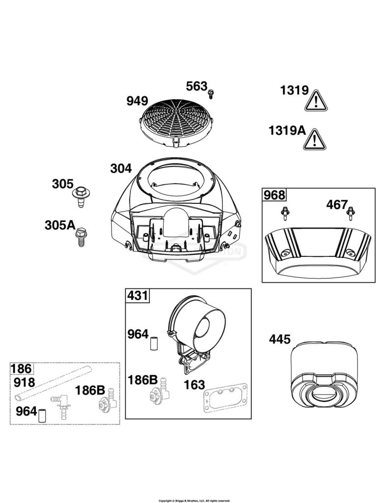 Blower Housing and Air Cleaner Group