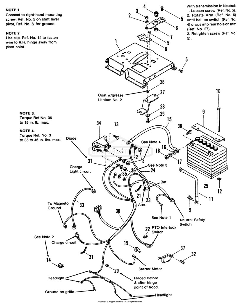Electrical Group - Later Models