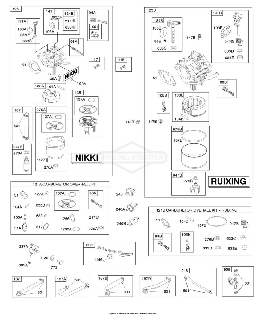 CARBURETOR, FUEL SUPPLY, KIT - CARBURETOR OVERHAUL