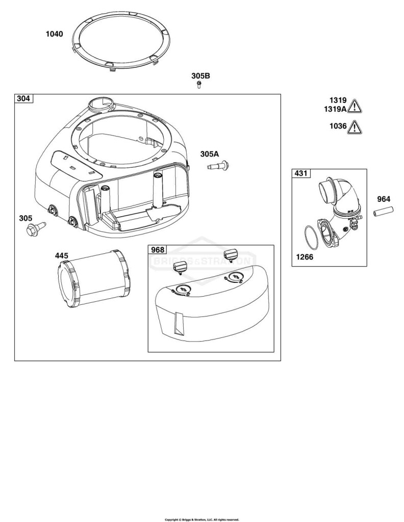Blower Housing and Air Cleaner Group