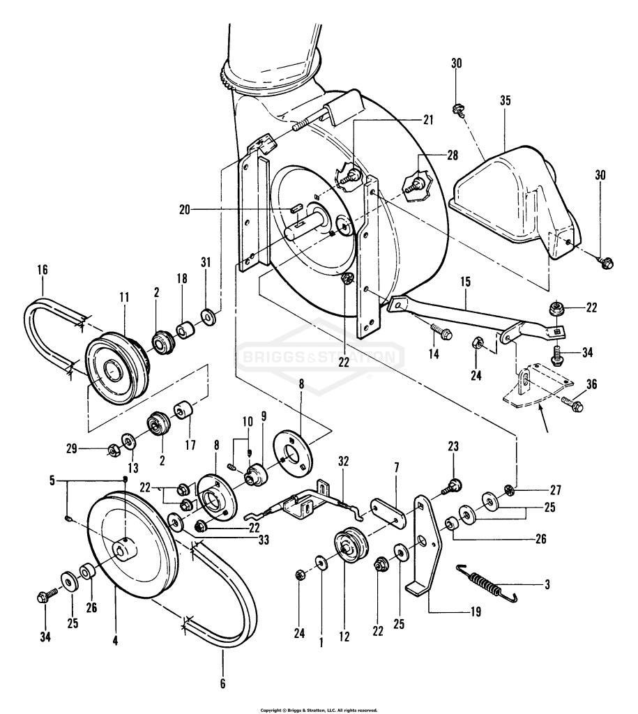 Blower & Discharge (Rear View)