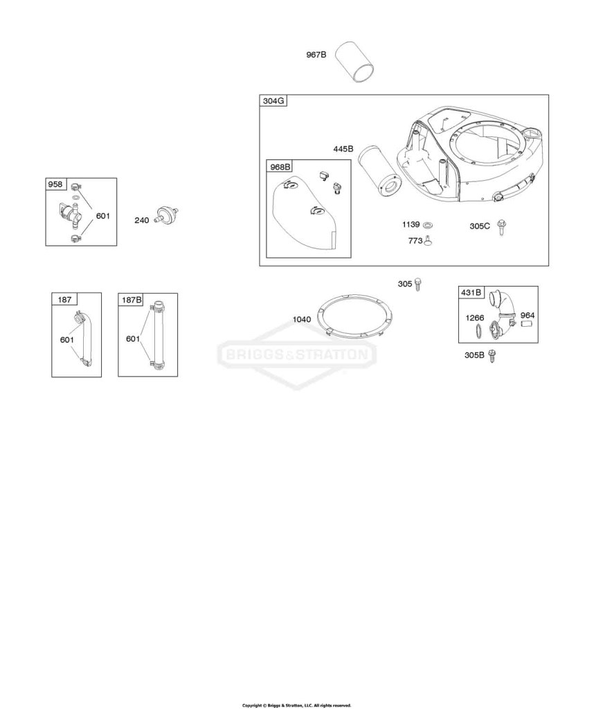 Air Cleaner, Blower Housing, Fuel Supply