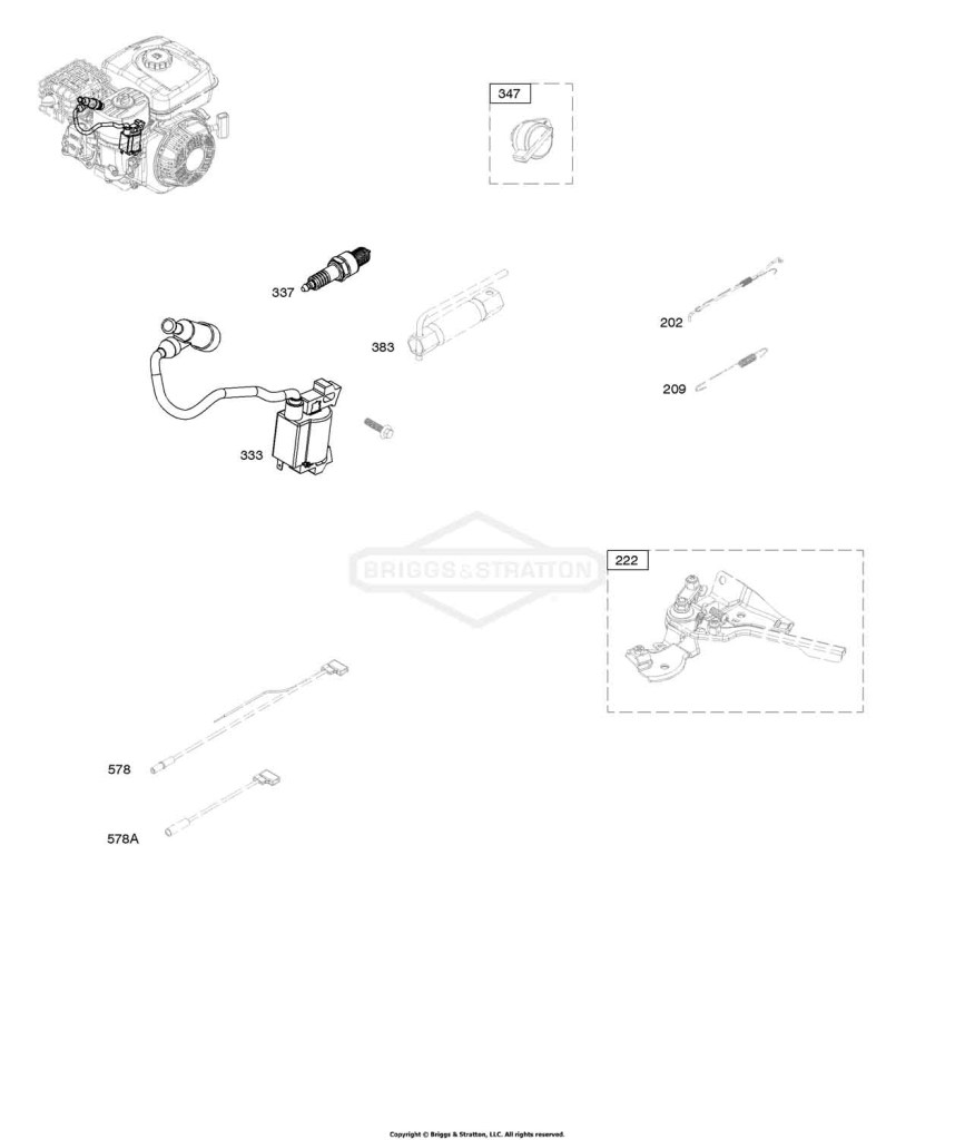 Armature, Controls, Electrical System, Governor Spring, Ignition, Spark Plug