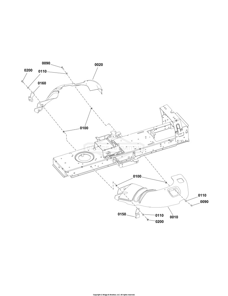 48 (122cm) Mower Deck - Bubble Guarding Group