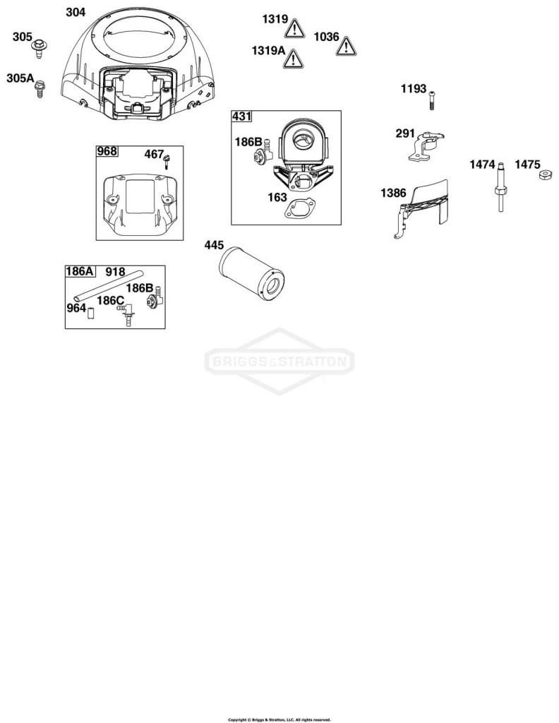 Blower Housing and Air Cleaner Group