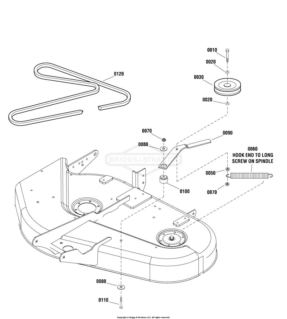 38 (96cm) Mower Deck - Clutch Group