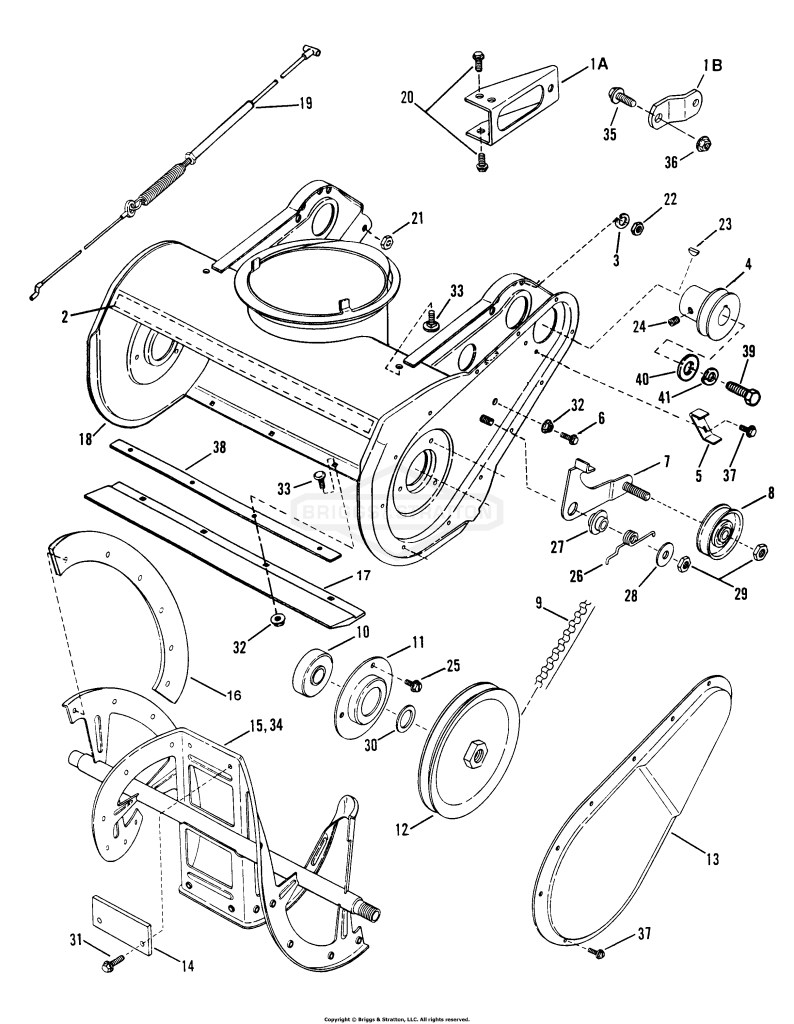 Collector Housing, Belts, Pulleys, Auger