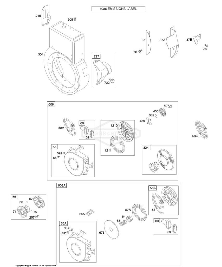 Blower Housing/Shrouds, Rewind