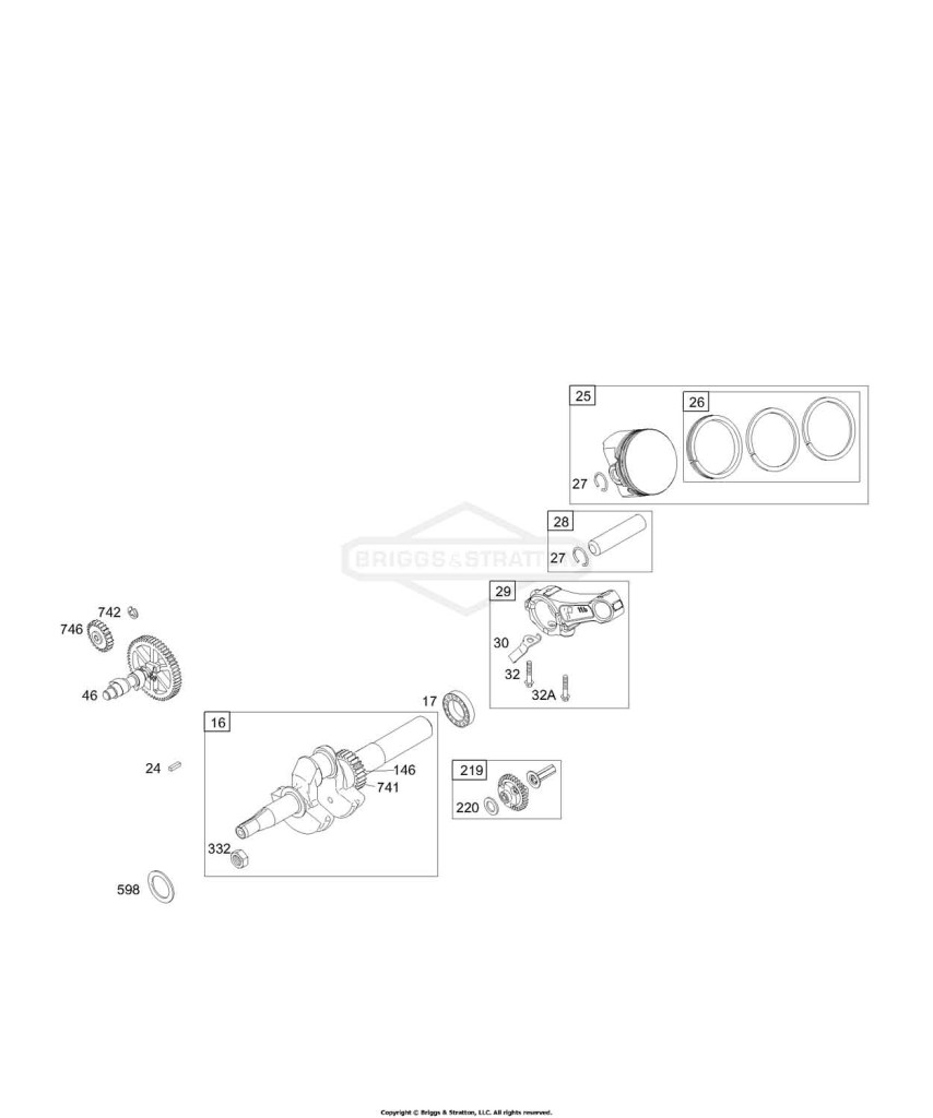 Cams, Crankshaft, Piston Group