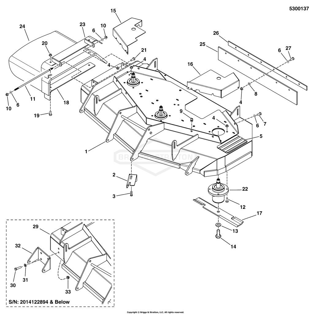 48 iCD Mower Deck - Housing, Covers, Spindles & Blades