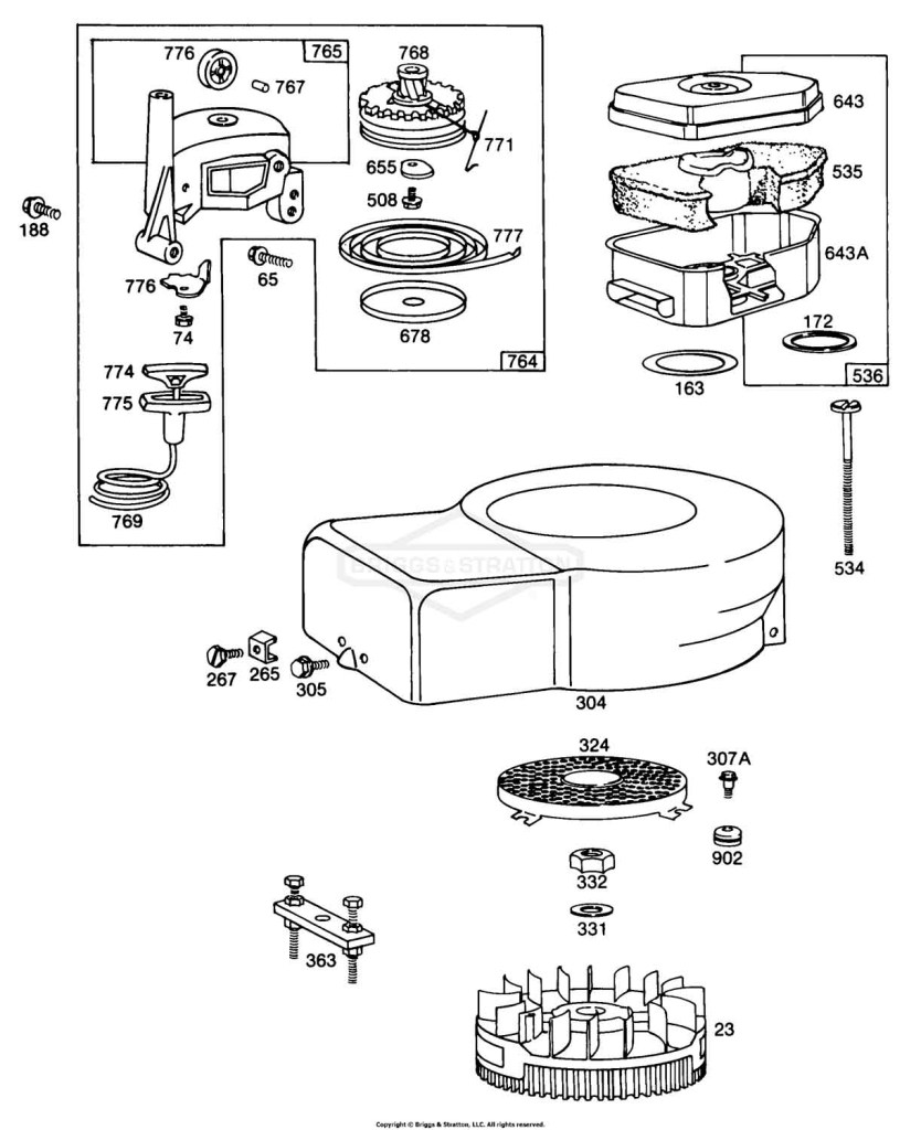Blower Hsg,Rewind,AirCleaner