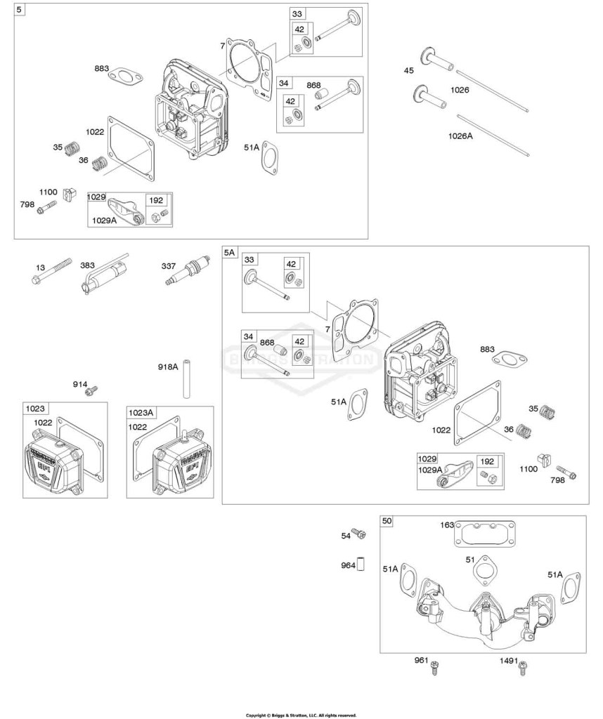 Cylinder Head, Rocker Arm Cover, Intake Manifold