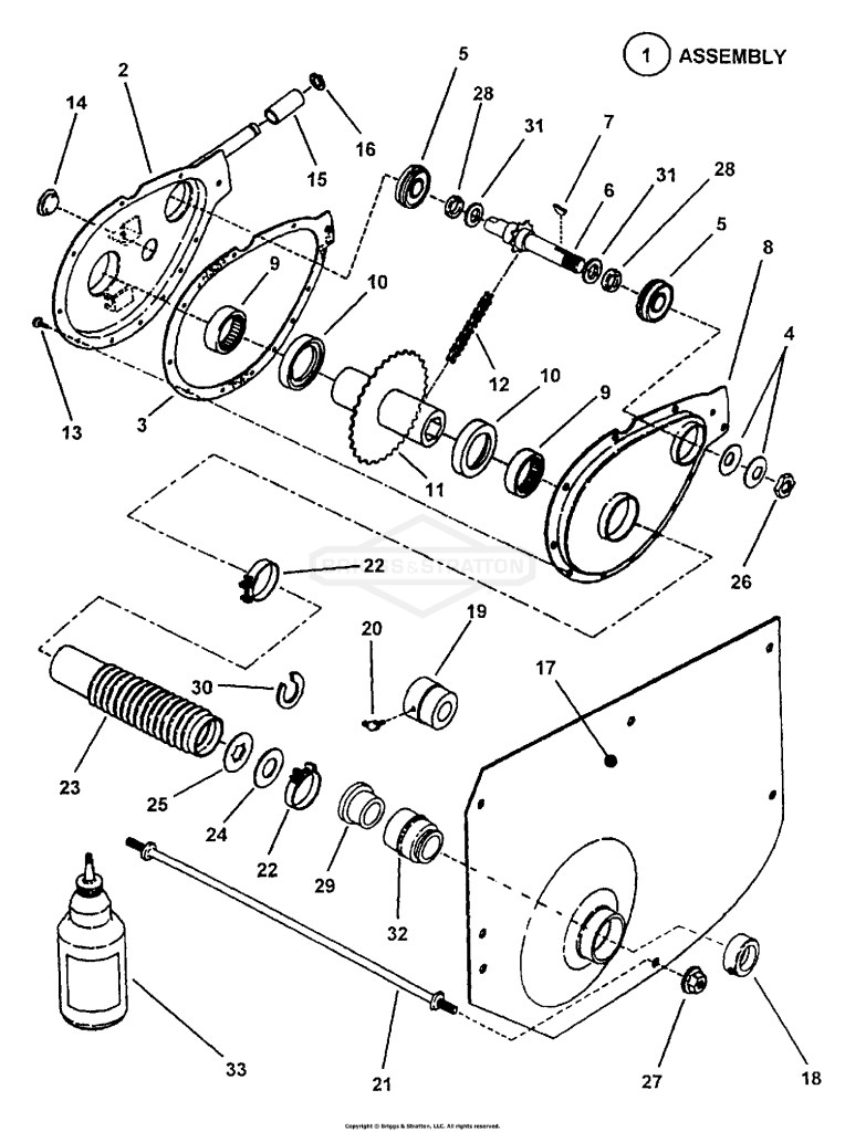 Chain Case, L.H. Fender