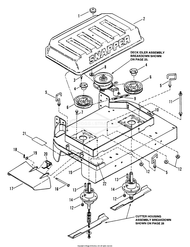36 Mower Deck Assembly