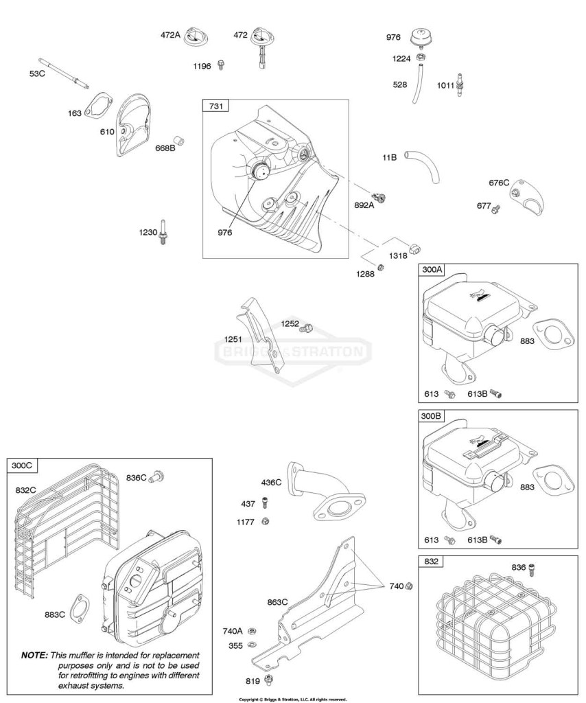 Blower Housing/Shrouds, Exhaust System