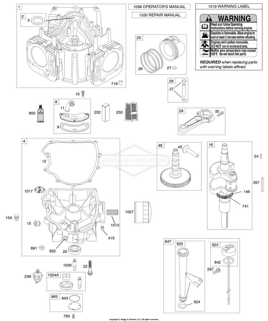 Camshaft, Crankshaft, Cylinder, Engine Sump, Lubrication, Piston, Rings, Connecting Rod