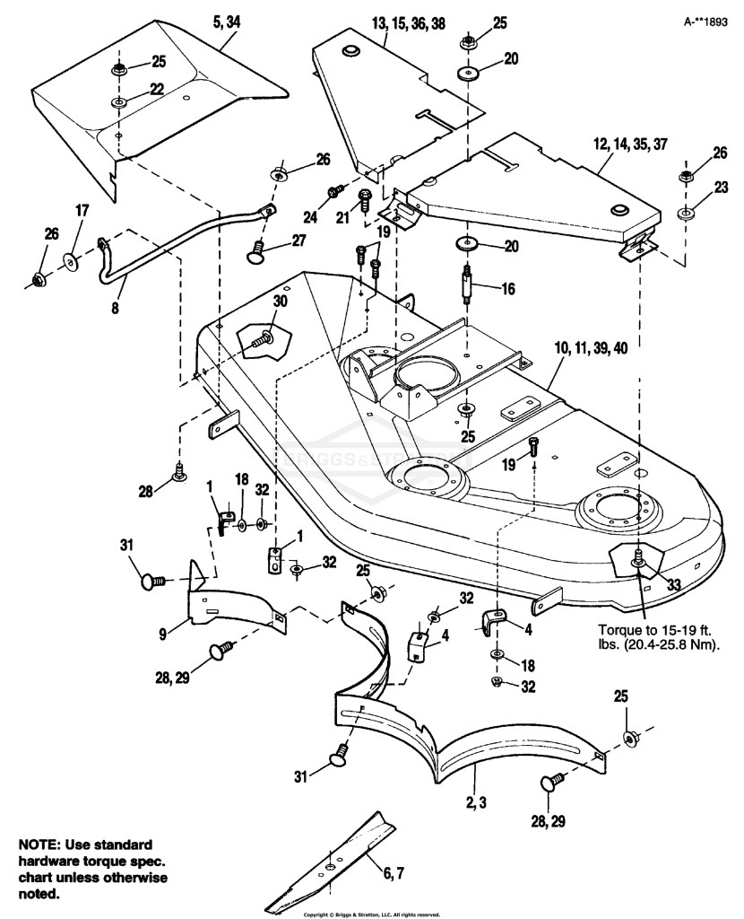 42 & 48 Mower - Housing & Cover