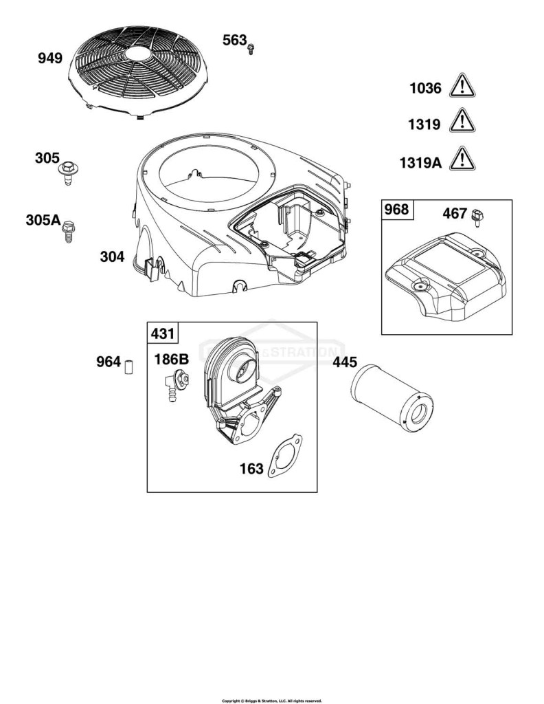 Blower Housing and Air Cleaner Group