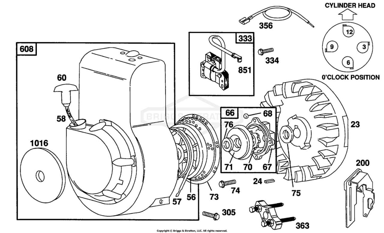 Blower Housing, Rewind Assy.