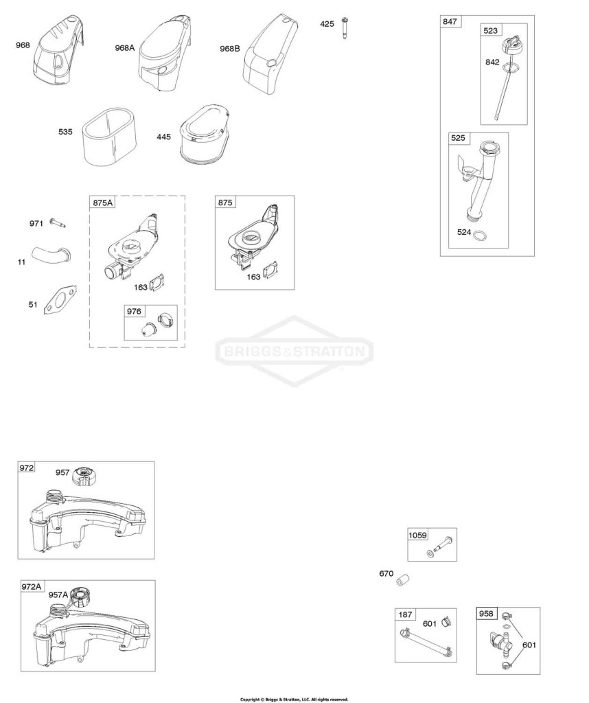 Air Cleaner, Fuel Supply, Lubrication
