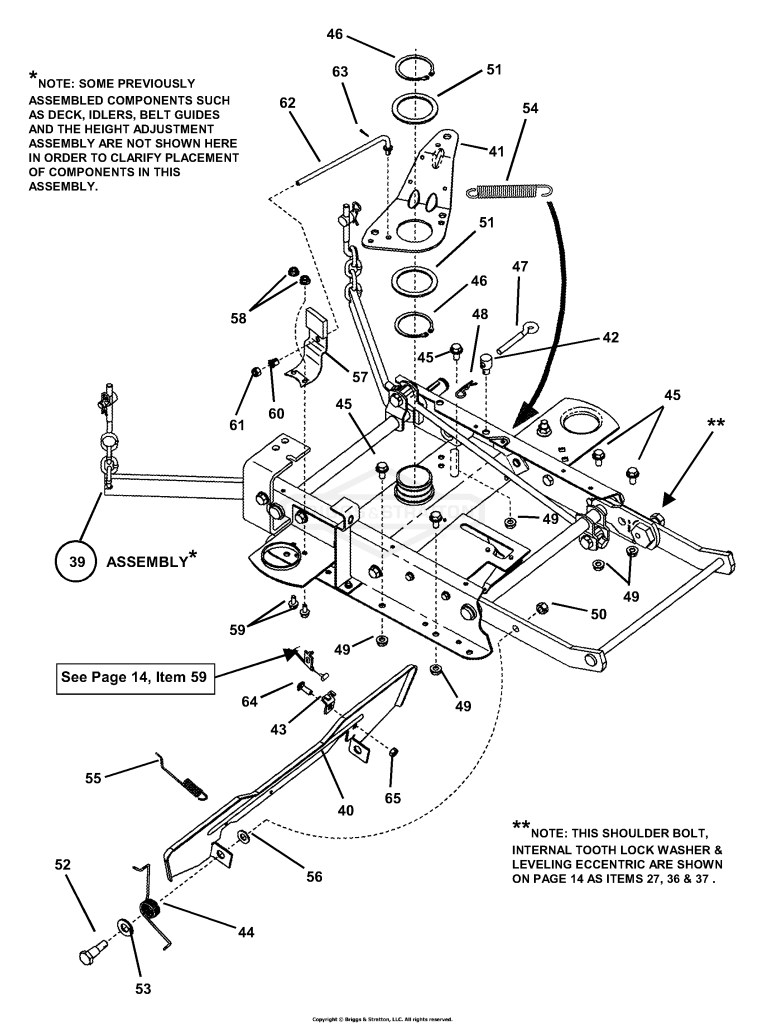 42 Cutting Deck Assembly
