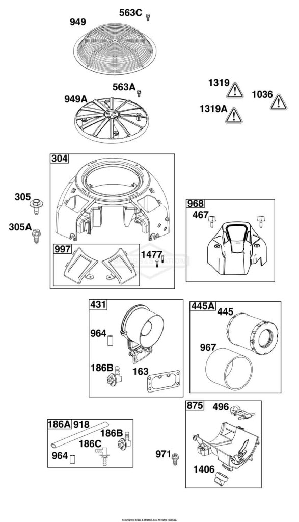 Blower Housing and Air Cleaner Group