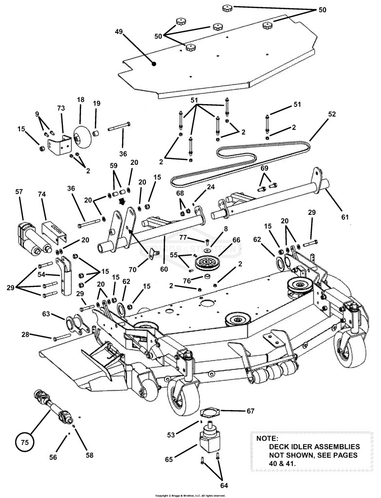 61 Mower Deck Assembly (Part 2)
