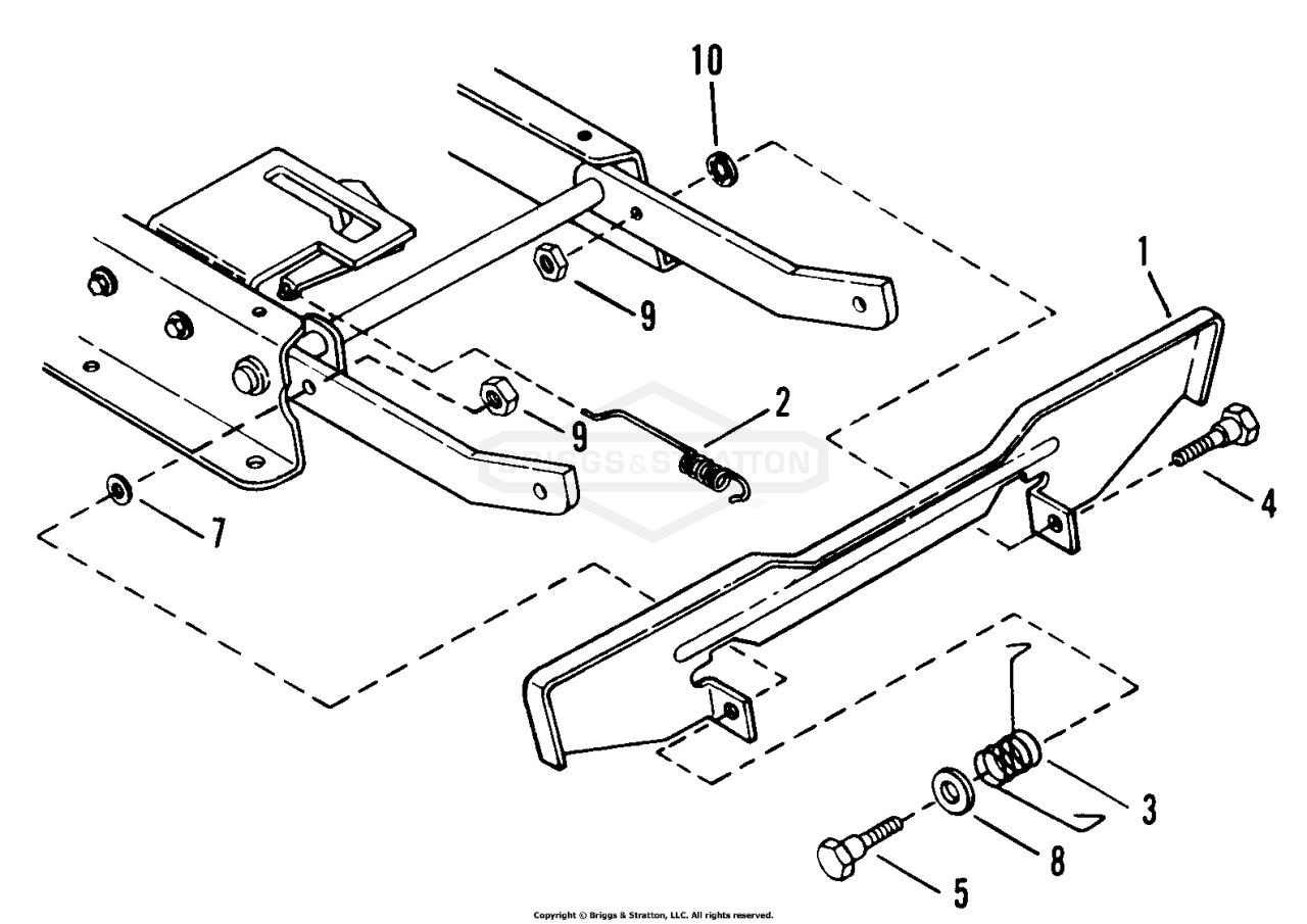 Blade Stop Pedals 25, 26, 28 Deck