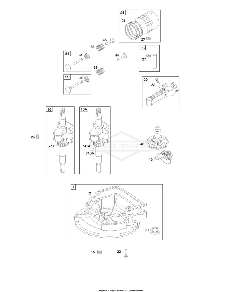 Camshaft, Crankcase Cover/Sump, Crankshaft, Piston/Rings/Connecting Rod