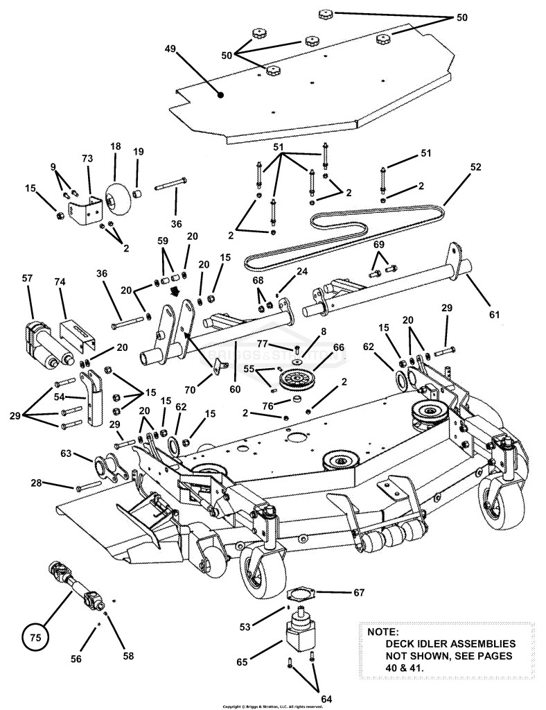 52 Mower Deck Assembly (Part 2)