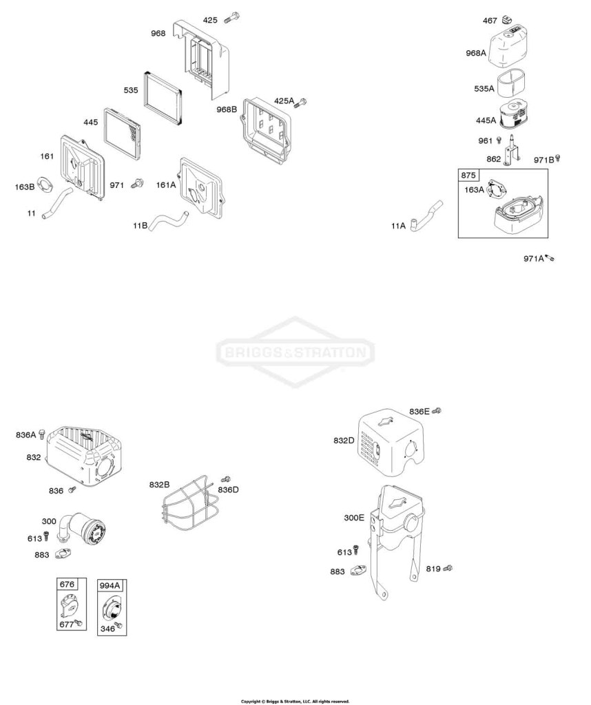Air Cleaner, Exhaust System