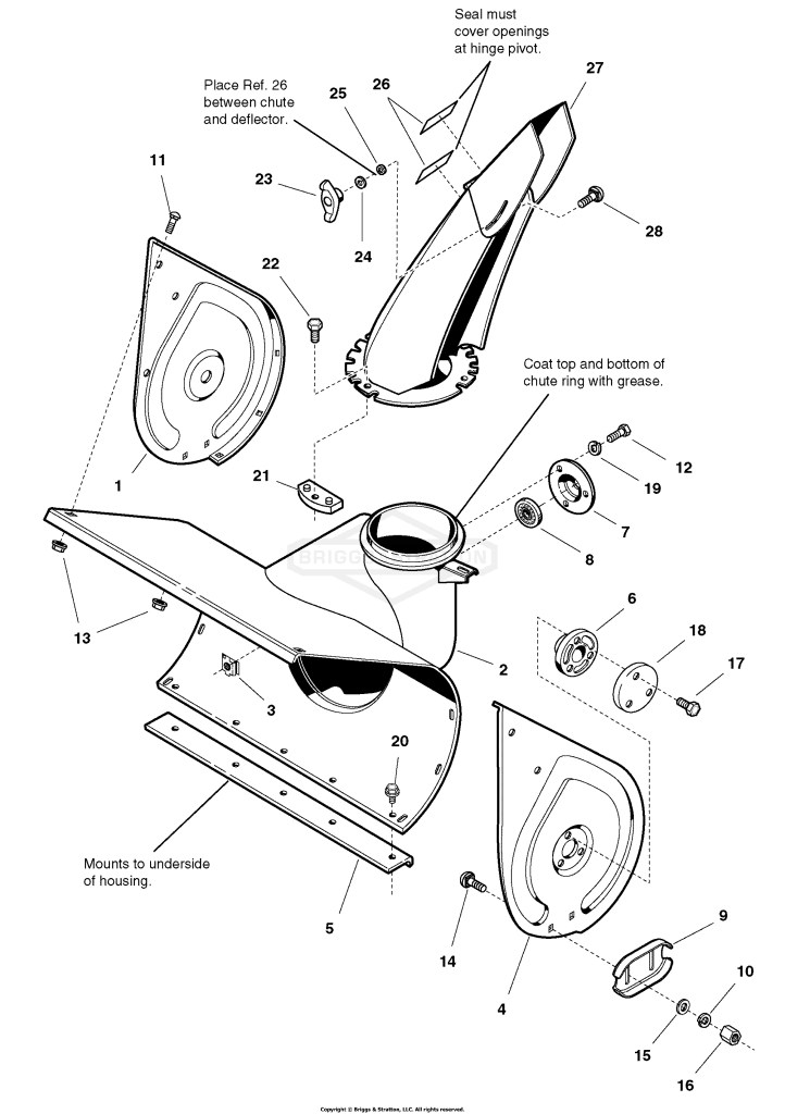 Auger Housing Group (070ch3pc)