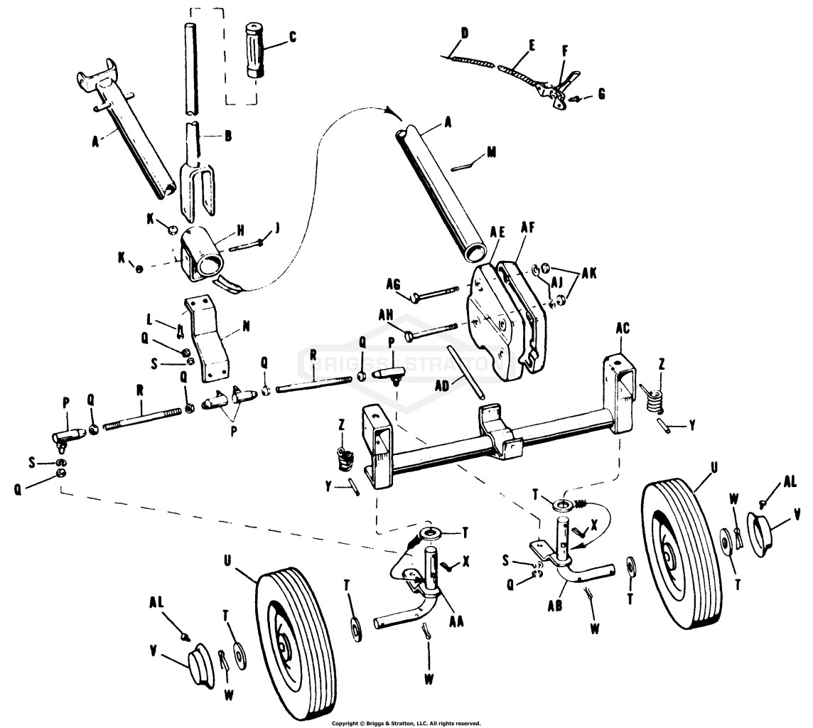 FRONT AXLE AND FRONT SUPPORT-Model 450