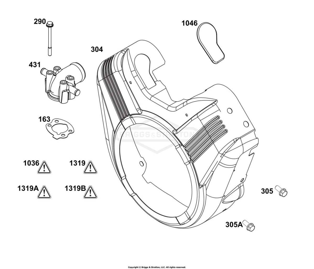 Blower Housing and Air Cleaner Group