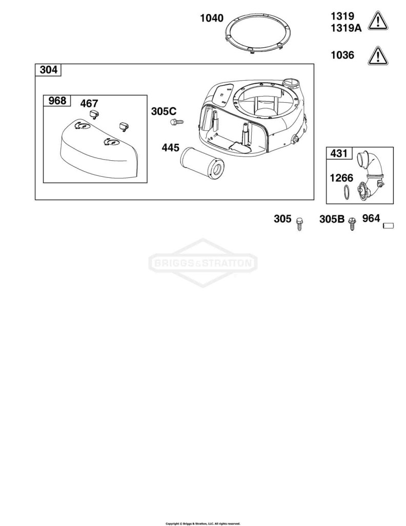 Blower Housing and Air Cleaner Group