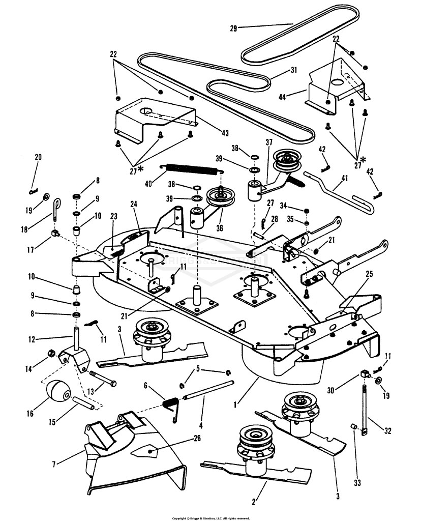 48 Cutting Deck, Belts, Brakes