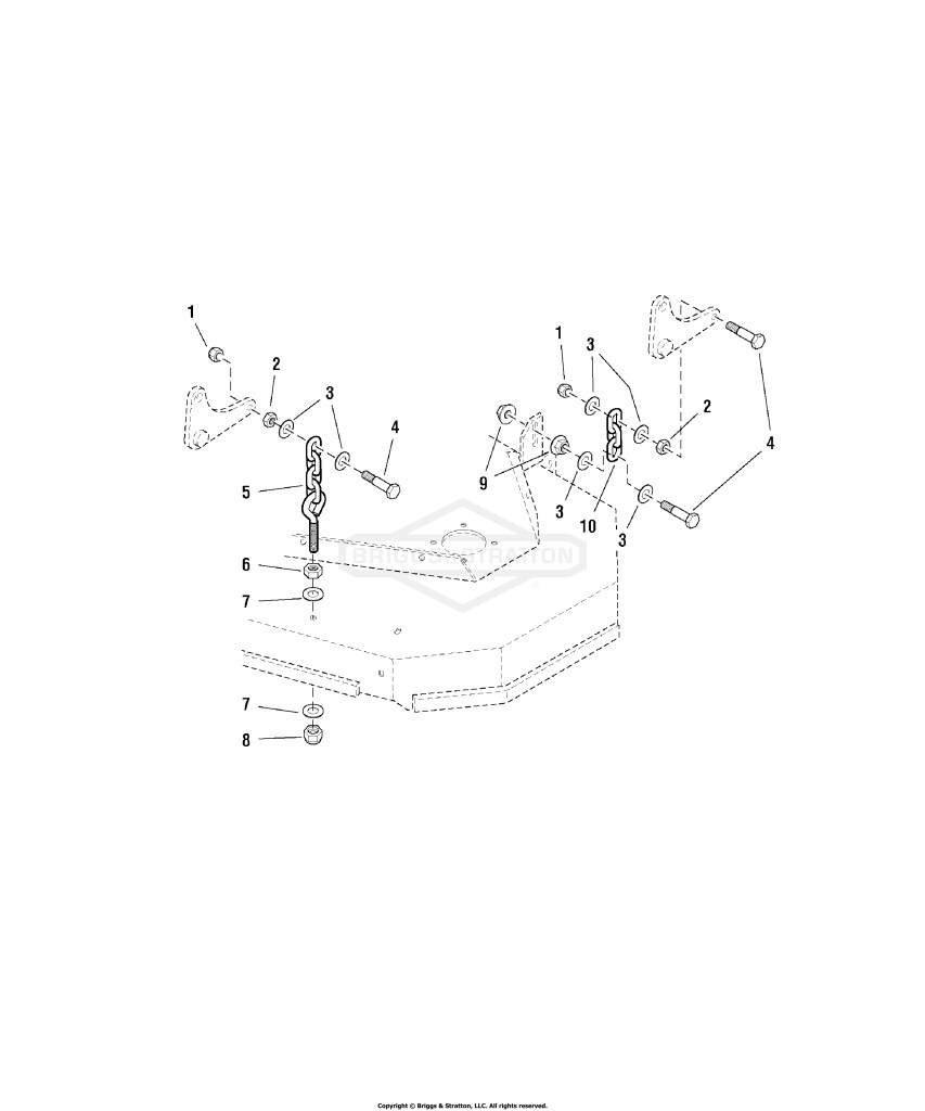 61 Mower Deck - Hanger Chains