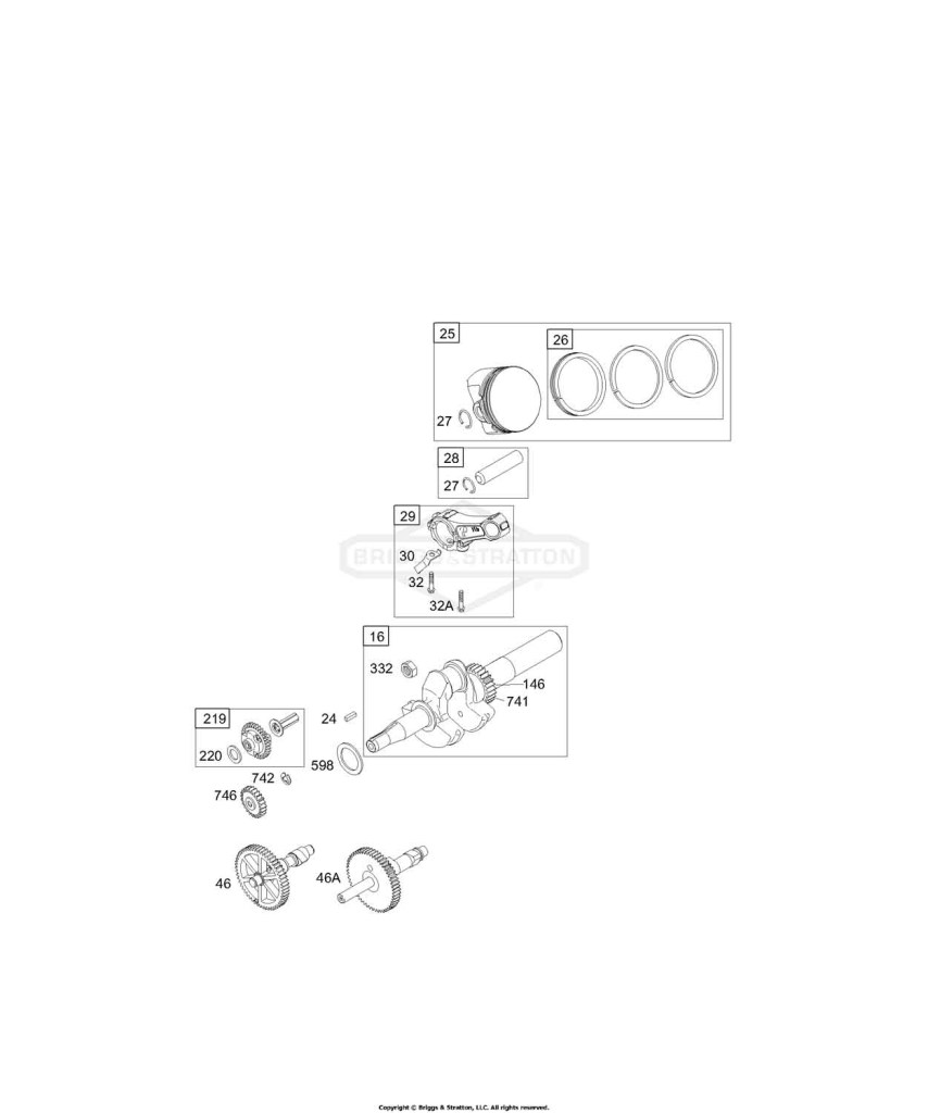 Cams, Crankshaft, Piston Group