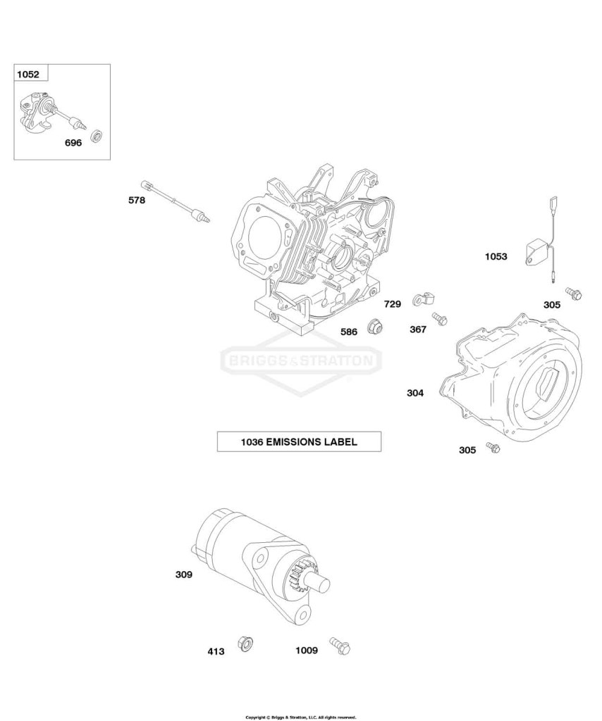 Blower Housing, Electric Starter