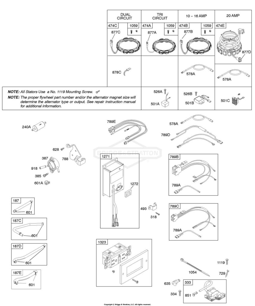 Alternator, Fuel Supply, Ignition