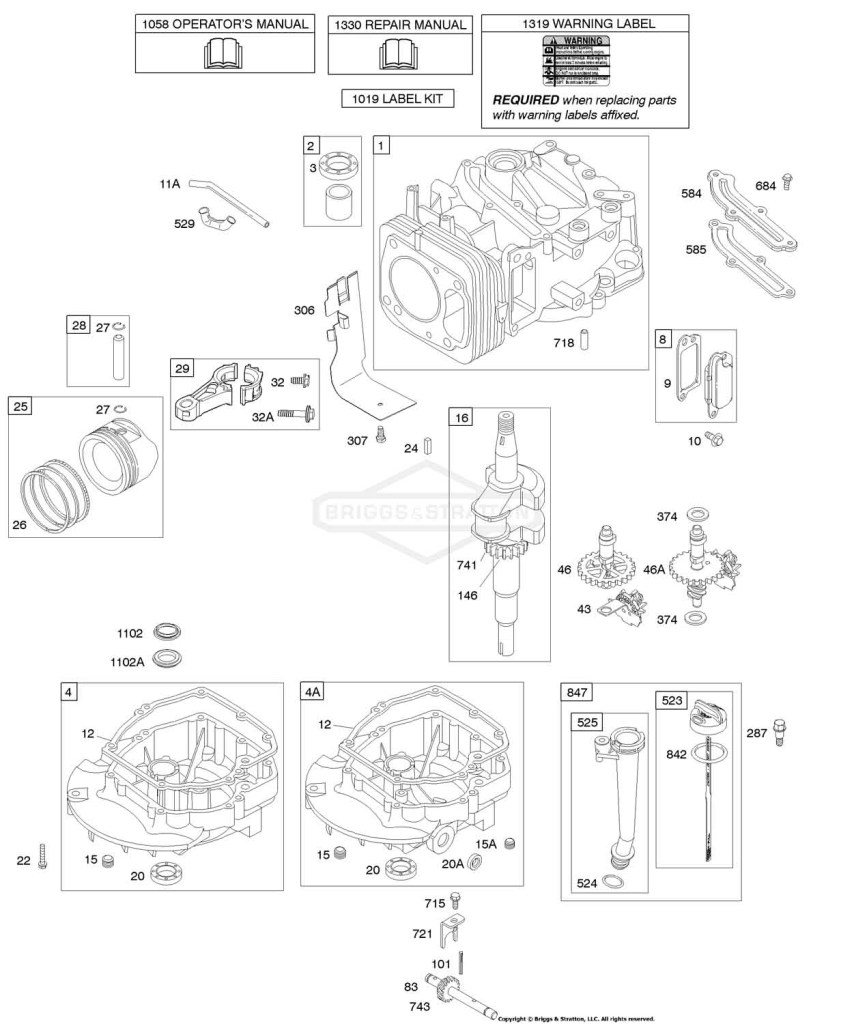 Camshaft, Crankshaft, Cylinder, Engine Sump, Lubrication, Piston Group