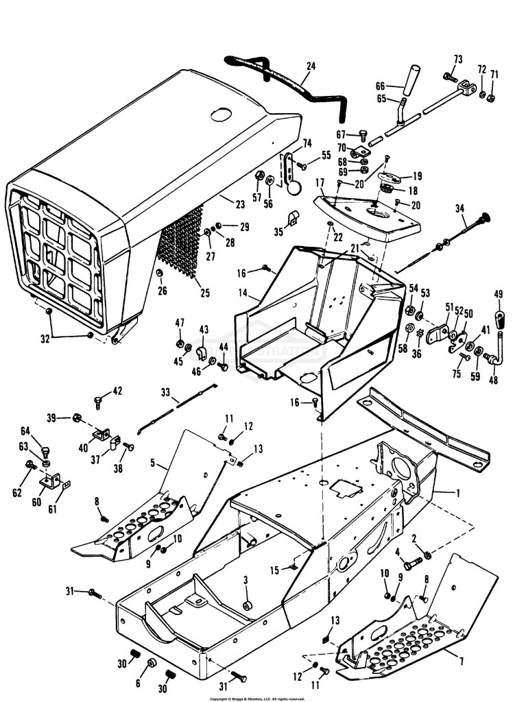 7010-7016 FRAME, HOOD, GRILL & INSTRUMENT PANEL