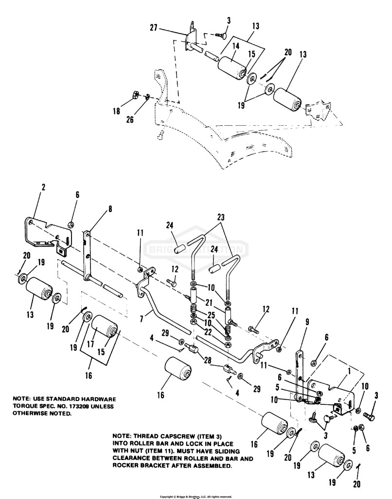 42 Height Adjustment & Roller Group