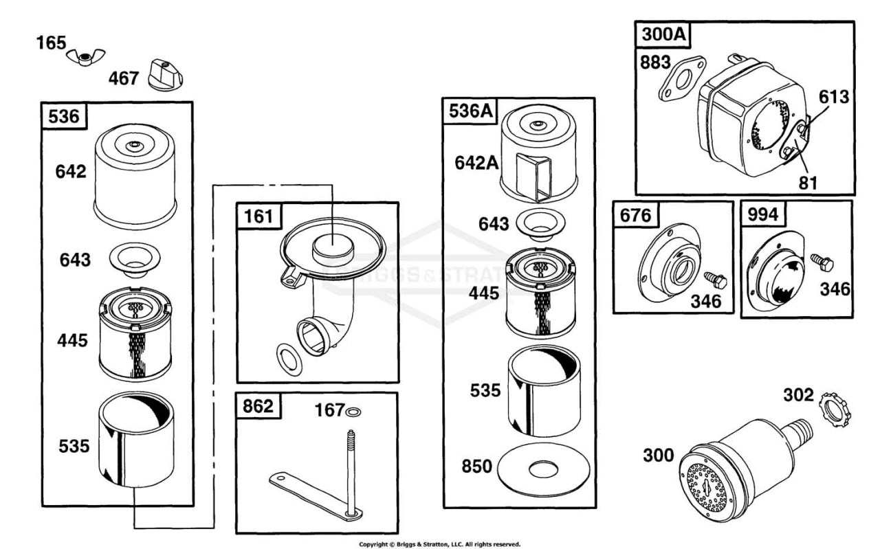 Air Cleaner Grp, Muffler Grp