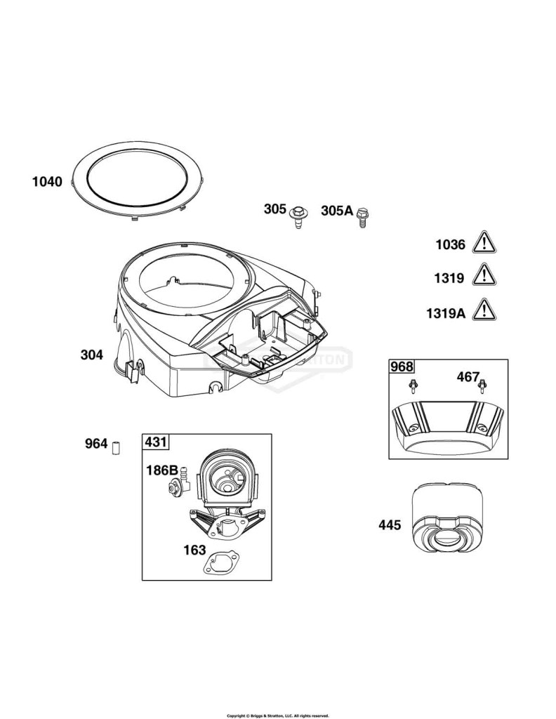 Blower Housing and Air Cleaner Group
