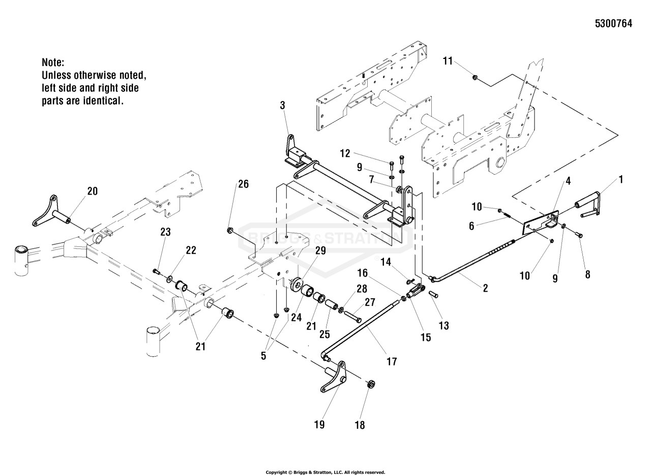 Deck Lift Group - S/N: 2015444202 & Below